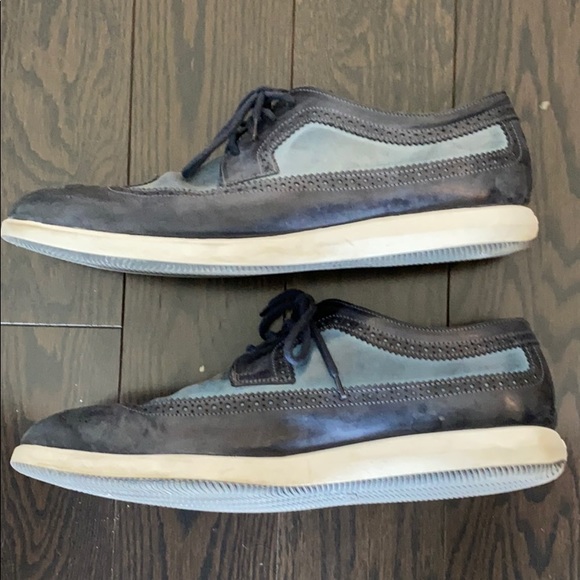 Blue and light blue leather Hogan shoes - Picture 3 of 5